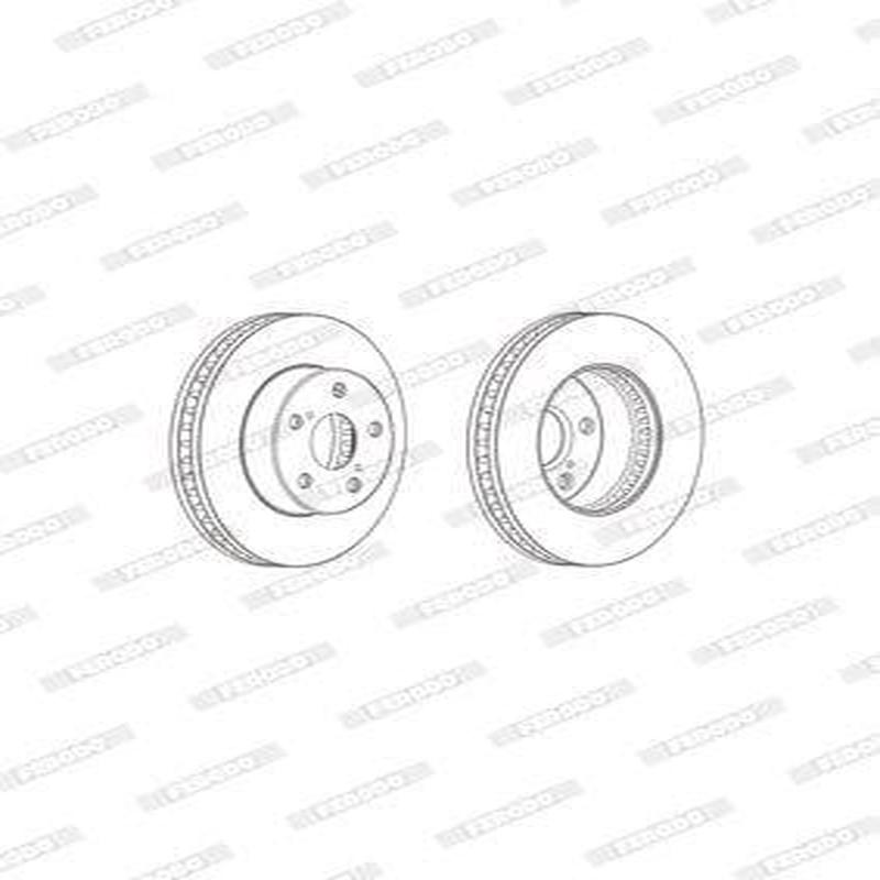 Brake Disc Vented Front Toyota Hilux (Single)