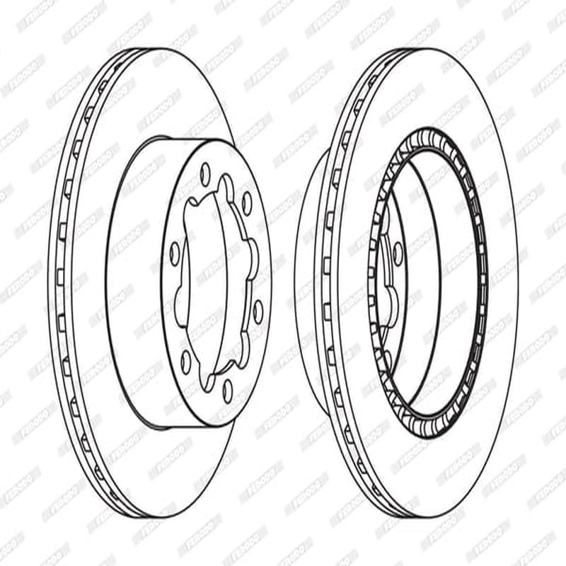Brake Disc Rear Mercedes-Benz Sprinter 4/ (Single)
