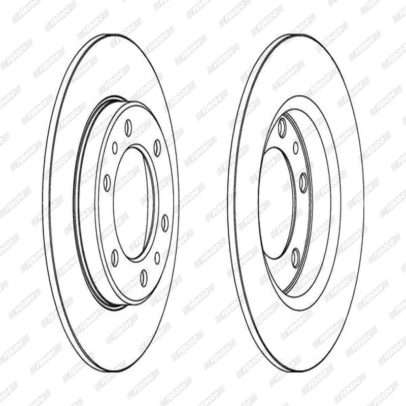 Brake Disc Solid Front Toyota Hilux Rn/Ln/Yn 4X4 (Single)
