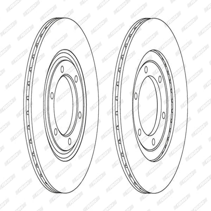 Brake Disc Vented Front Mazda Drifter/ B-Series (Single)