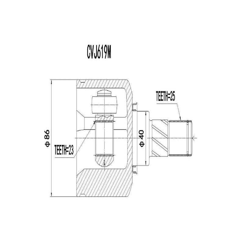 Inner Cv Joint Nissan Sentra 140 140Gx,160,160Gs,Si 1993-2002