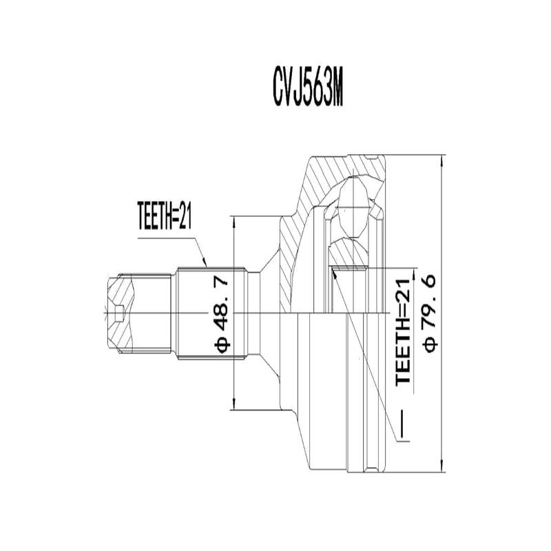 Outer Cv Joint Citroen C2 1.4I,C3 1.4I 2002-2009