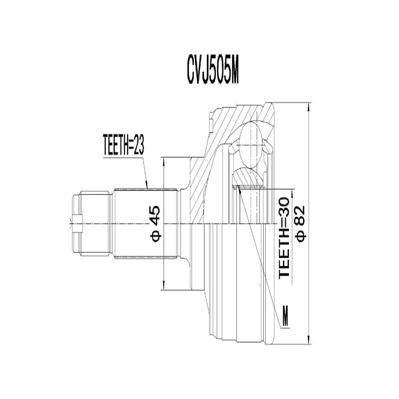 Outer Cv Joint Honda 1300 Ballade 1982-1984