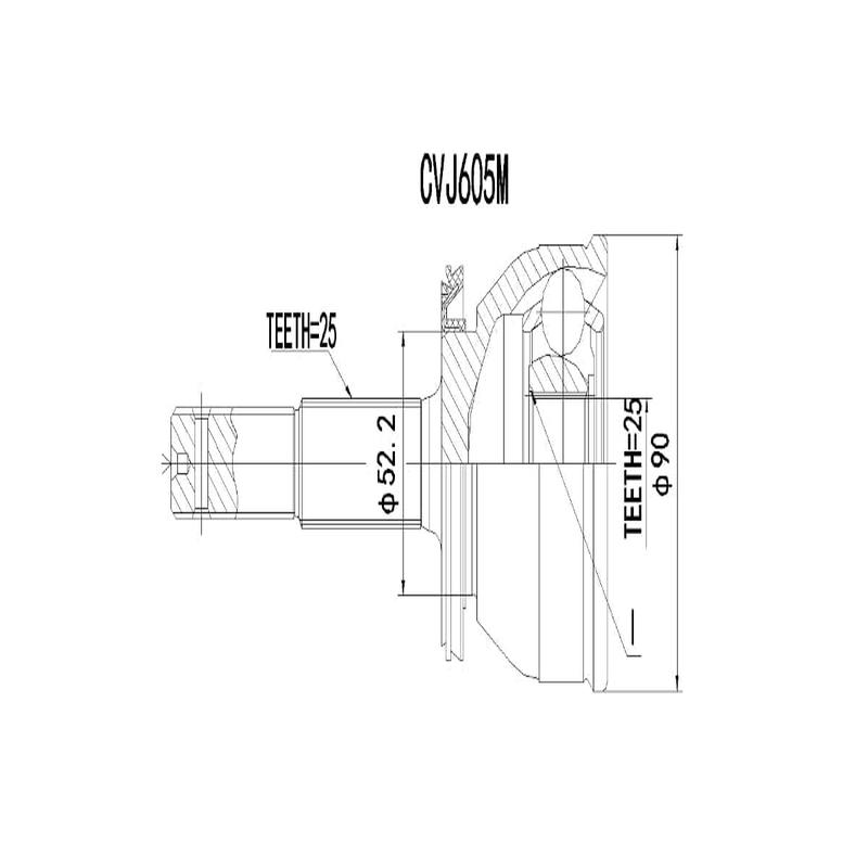 Outer Cv Joint Nissan Langley Sss,Sentra 1.8I 1984-1992