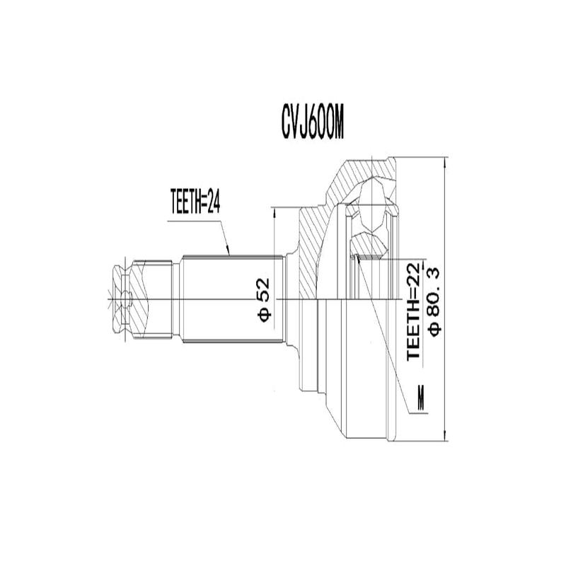 Outer Cv Joint Nissan Pulsar 1300S,1400,1500 1980-1987