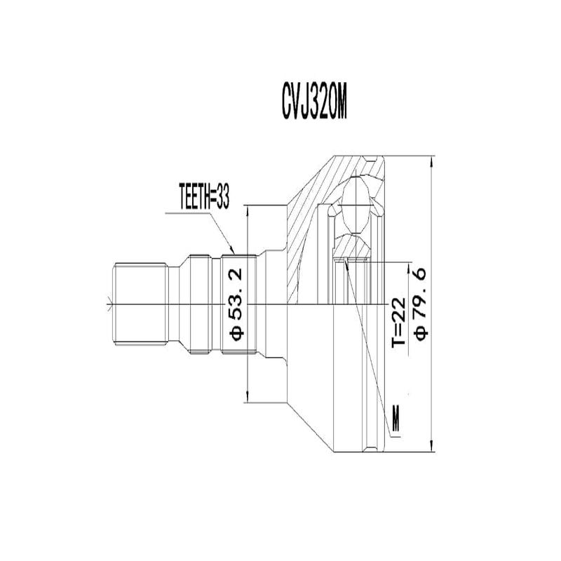 Outer Cv Joint Opel Astra 1.4 Essentia 2005 2009