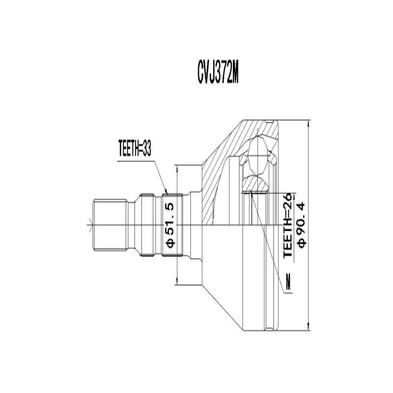 Outer Cv Joint Opel Astra Gtc 2.0T,Opc,Zafira 1.9Cdti 2006-2010