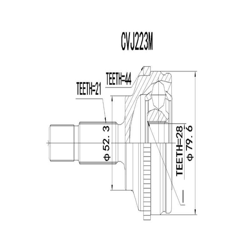 Outer Cv Joint Renault Clio Ii 1.2,1.6 2001-2009