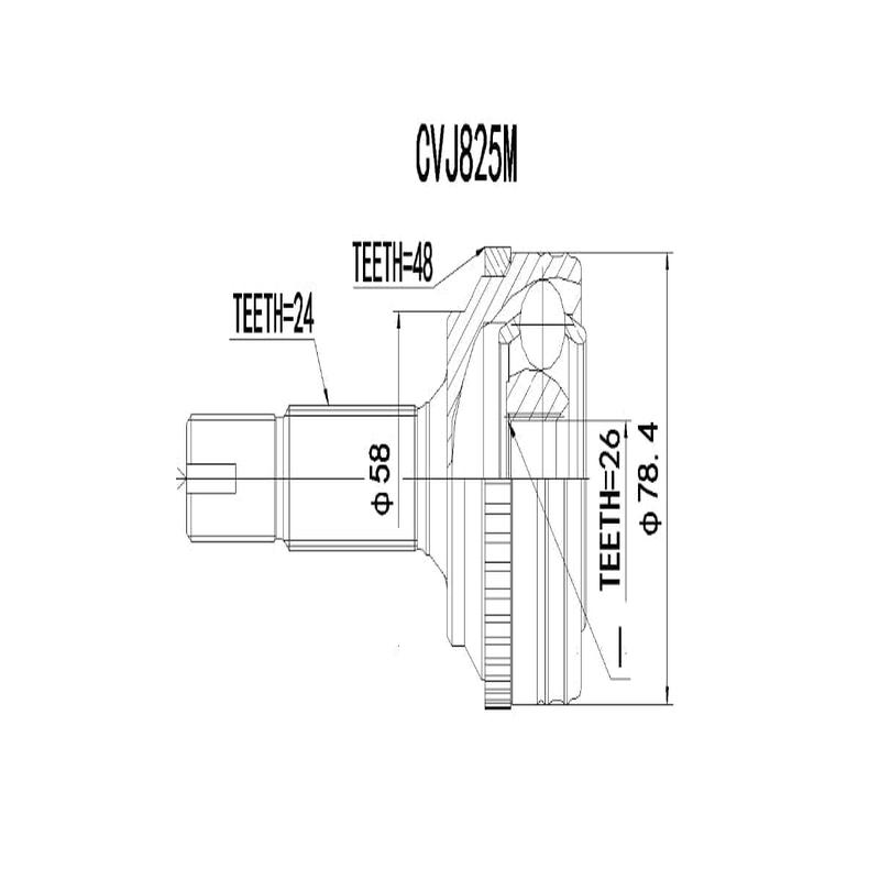 Outer Cv Joint Toyota Yaris 1.0 12V 2005-2011