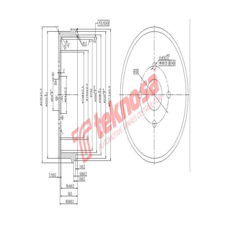 Brake Drum Toyota Corolla Conquest 85