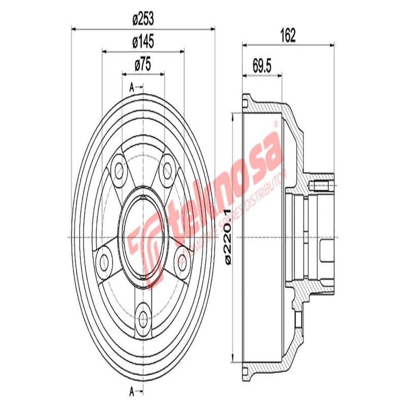 Brake Drum Kia K2700 99 K2500 03