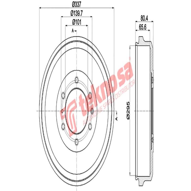 Brake Drum Isuzu Kb Dmax 12
