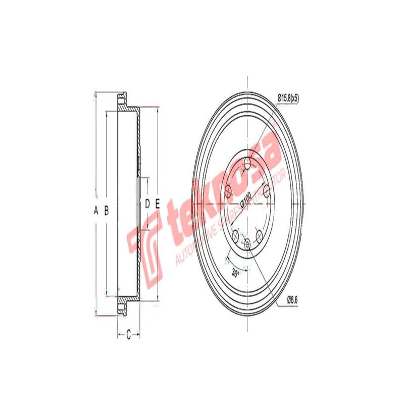Brake Drum Vw Polo Vivo
