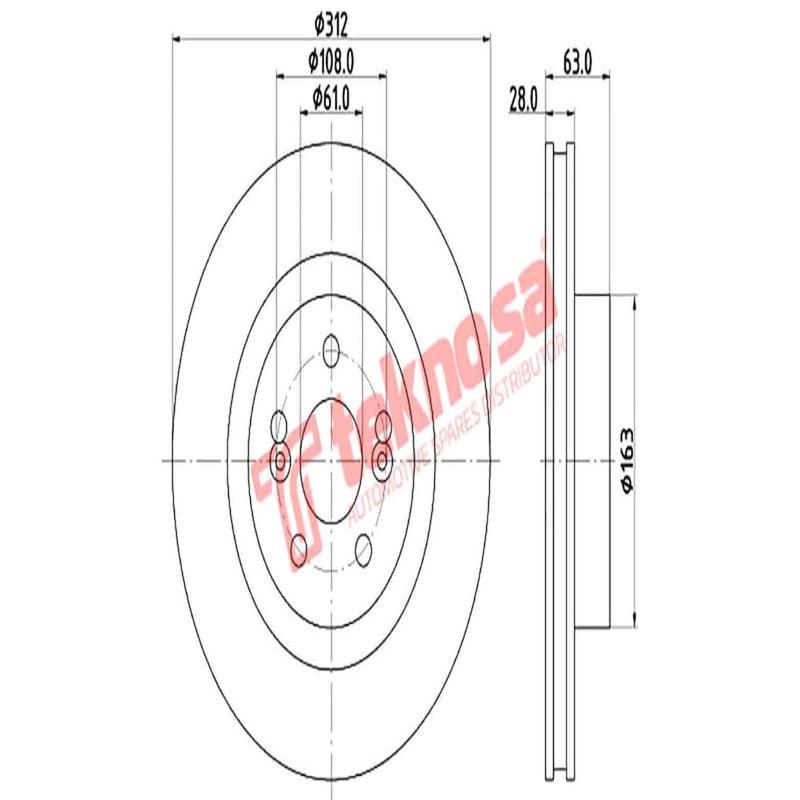 Brake Disc Renault Clio Megane (Front Vented)