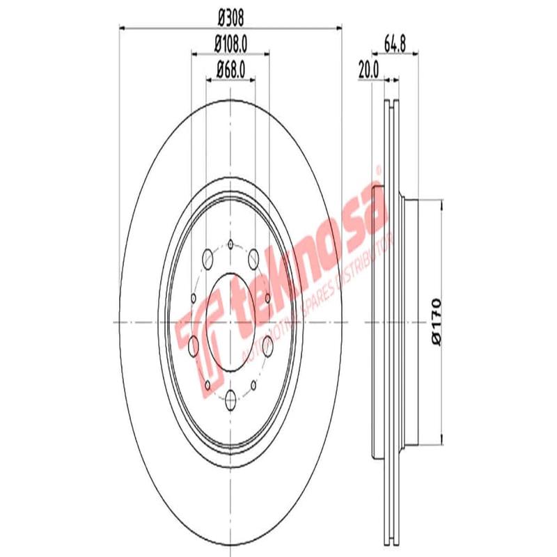 Brake Disc Volvo Xc90 (Rear Vented)