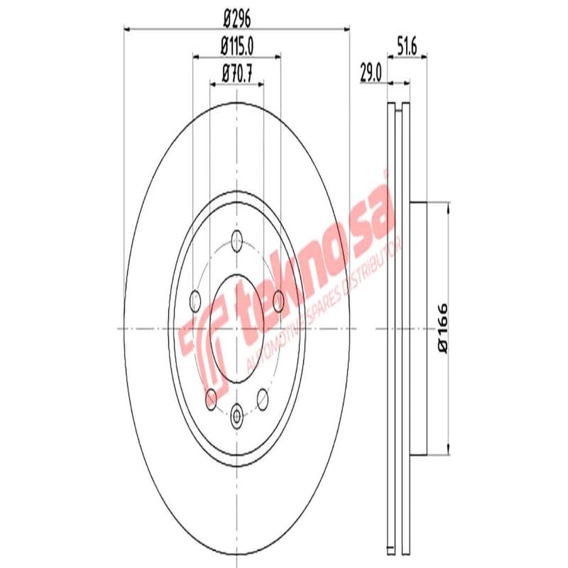 Brake Disc Chevrolet Captiva (Front Vented)