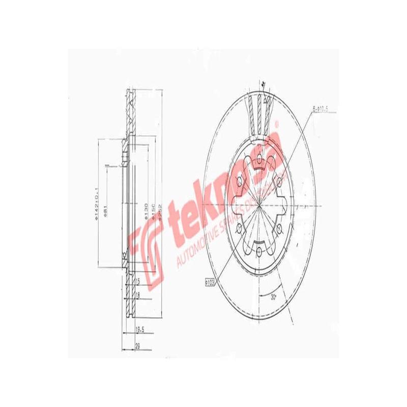 Brake Disc Nissan Ldv 1800 83