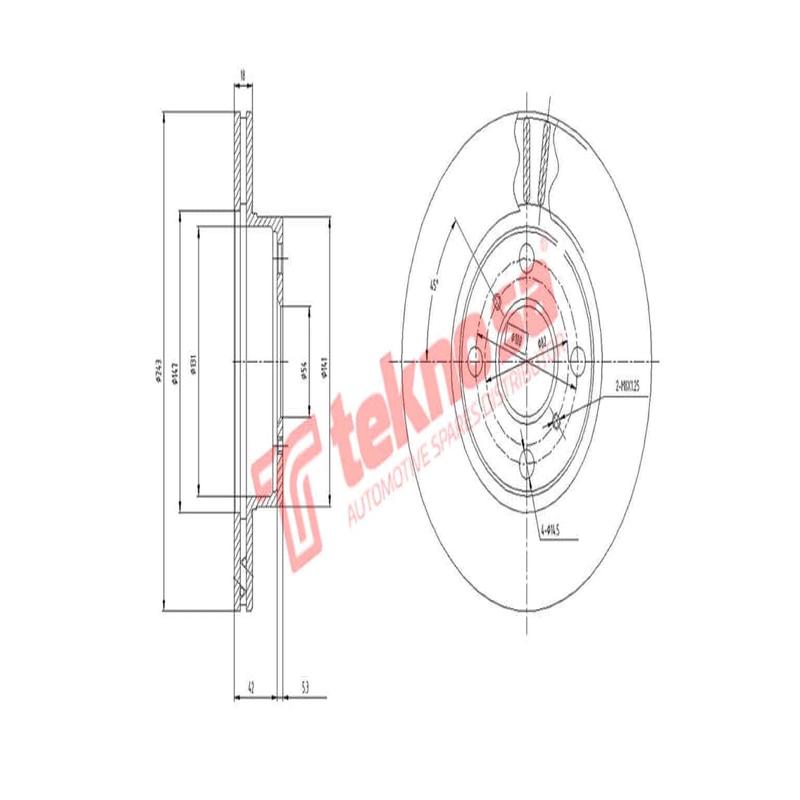 Brake Disc Corolla 1.6 Fwd 85 (Front Vented)