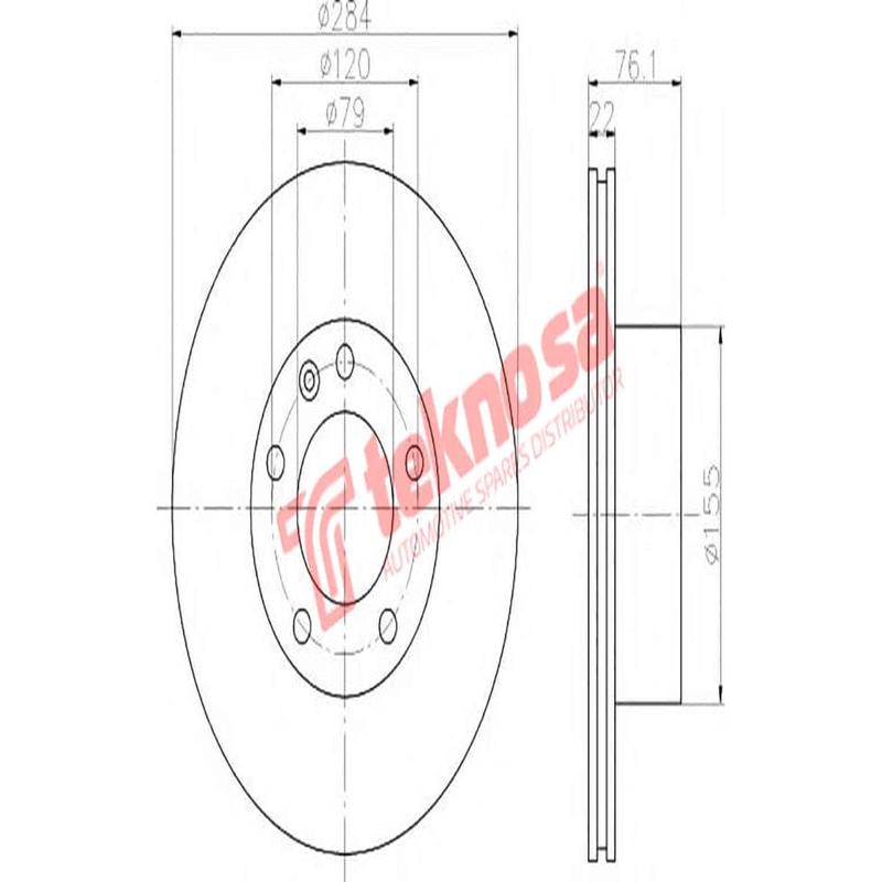 Brake Disc Bmw E28 81 (Front Vented)