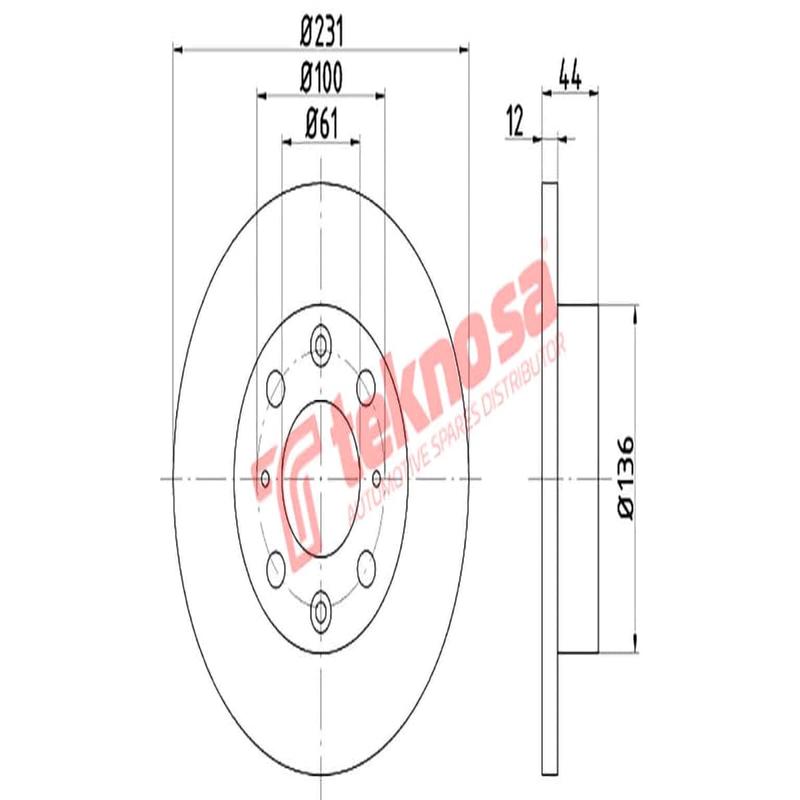 Brake Disc Honda Civic Ballade (Front Solid)