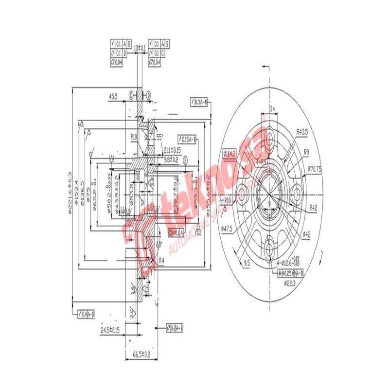 Brake Disc Mazda Etude Ford Laser 2.0 (Rear Solid)