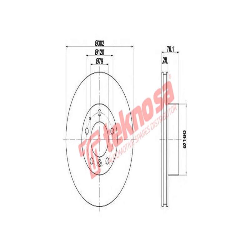 Brake Disc Bmw 540I E34 7 SRear Solid 86 94 E32 (Front Vented)