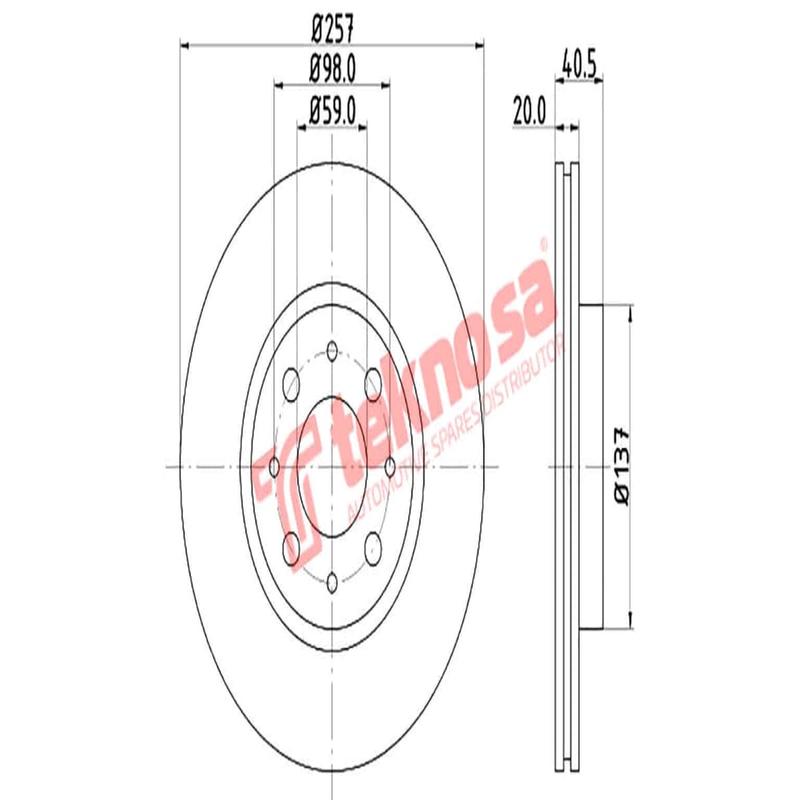Brake Disc Fiat Palio Bravo Punto Doblo (Front Vented)