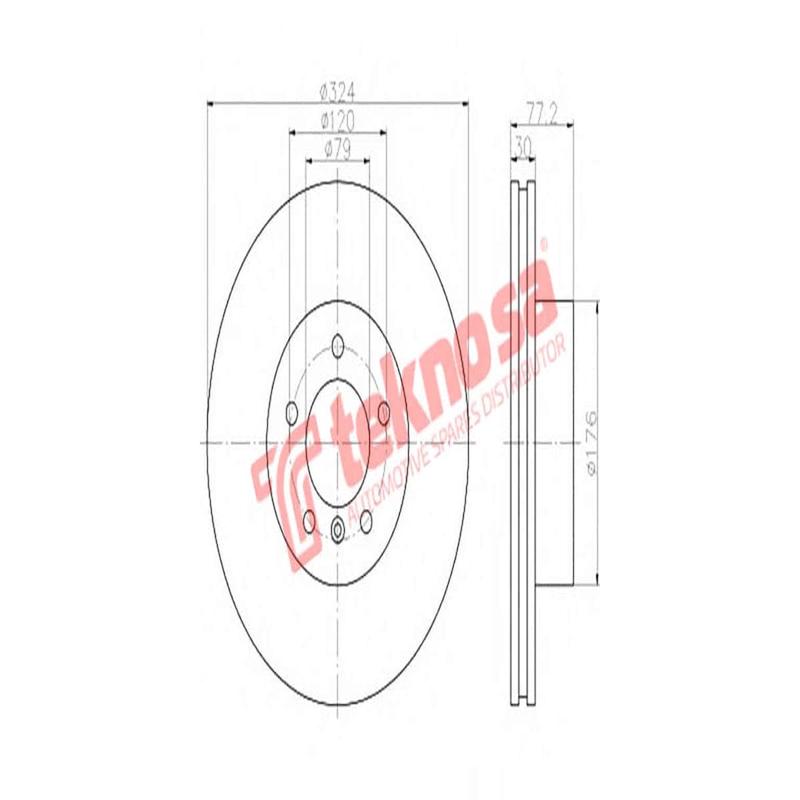 Brake Disc Bmw 5 6 Series (Front Vented)