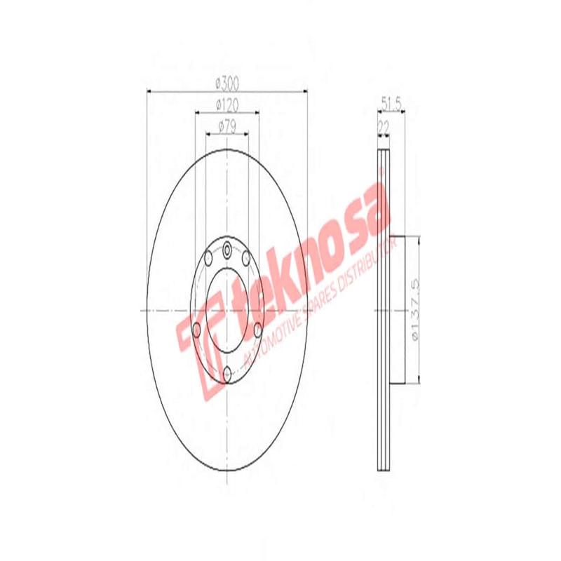 Brake Disc Bmw E46 318 320 325I 98 (Front Vented)
