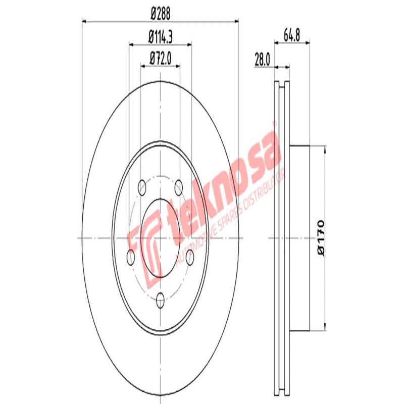 Brake Disc Jeep Cherokee (Front Vented)