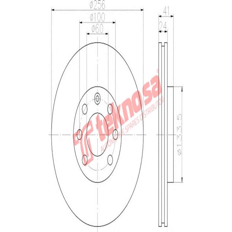 Brake Disc Opel Astra Estate Front 1.8 2.0 94 (Front Vented)