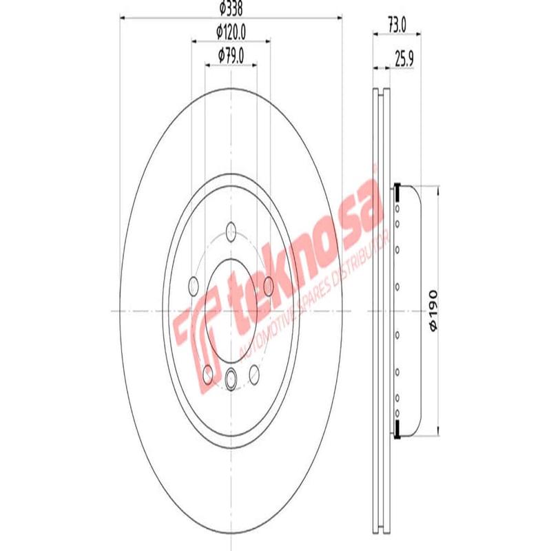 Brake Disc Bmw 1 3 Series (Front Vented)