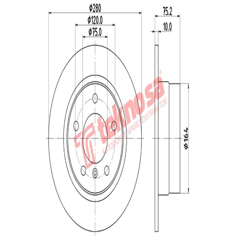 Brake Disc Bmw Z4 (Rear Solid)