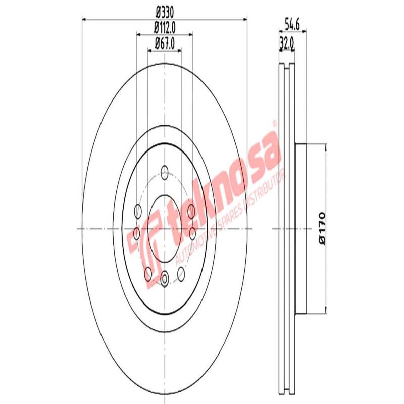 Brake Disc Mercedes M R Class (Front Vented)