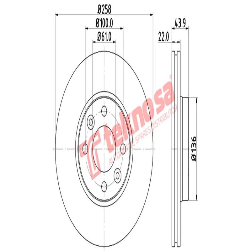 Brake Disc Renault Clio Iv Kangoo Captur (Front Vented)