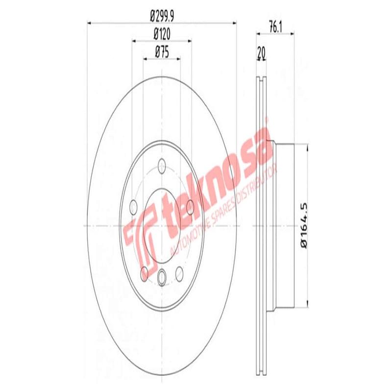 Brake Disc Bmw 1 Series (Rear Vented)
