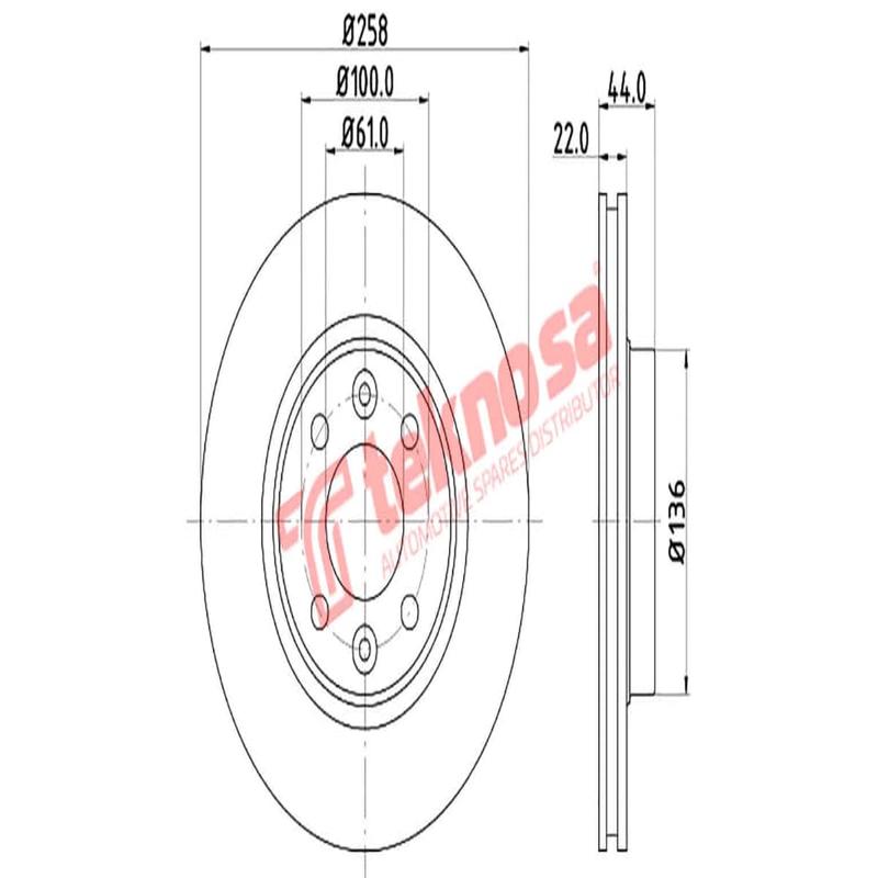 Brake Disc Renault Clio Sandero Twingo (Front Vented)