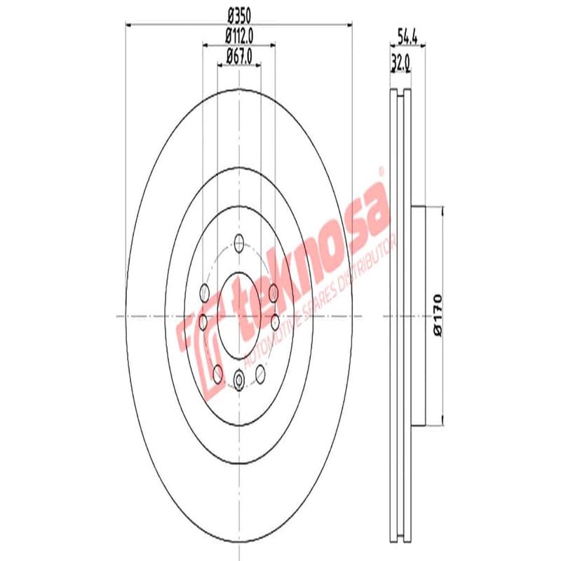 Brake Disc Mercedes Gl Gle Gls M Class Suv 13 (Front Vented)