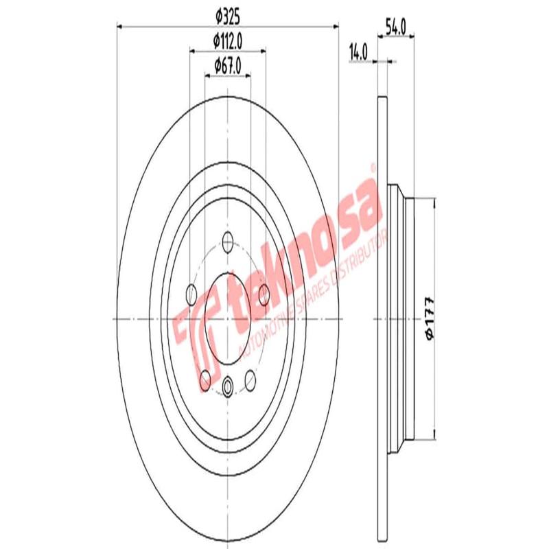 Brake Disc Mercedes Gle M Class W166 (Rear Solid)