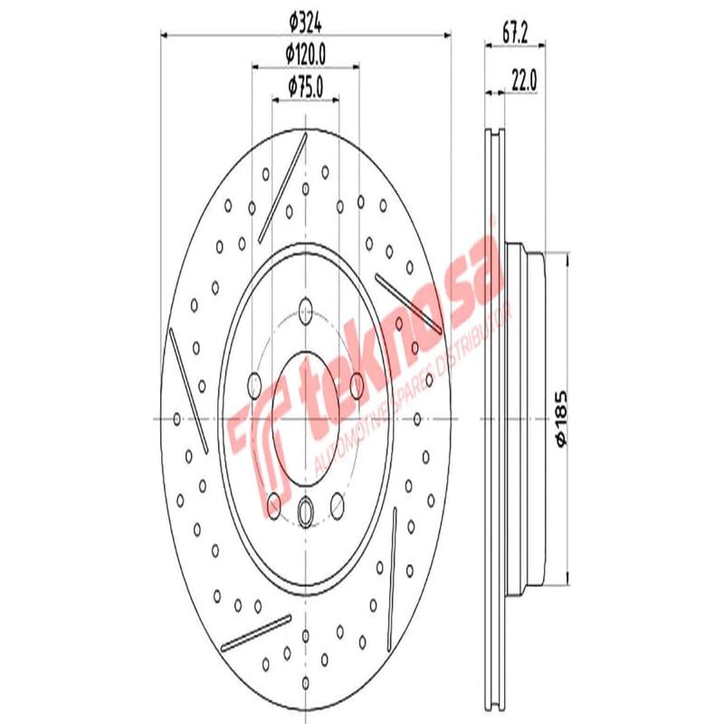 Brake Disc Bmw 1 3 Series 06 (Rear Vented)