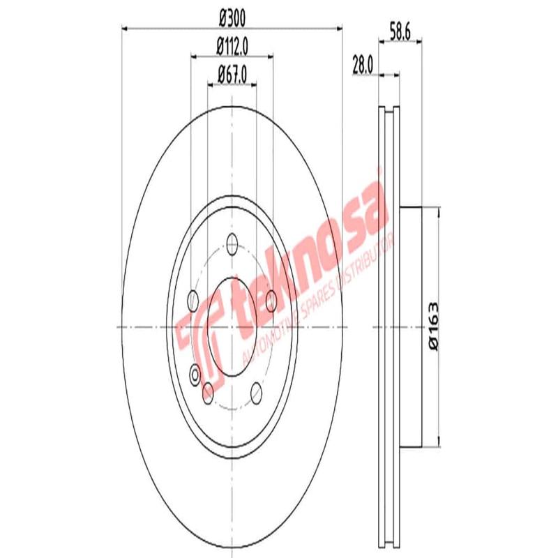 Brake Disc Mercedes Vito Viano