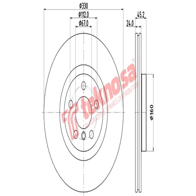 Brake Disc Mini Counrtyman Bmw 2 Series (Front Vented)