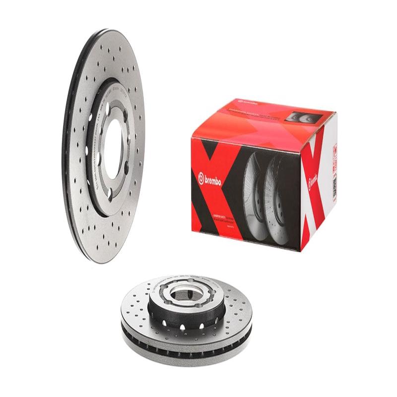 Brake Disc Front (2 In Box) Drilled Audi A2 A1 (Brembo 0970111X)