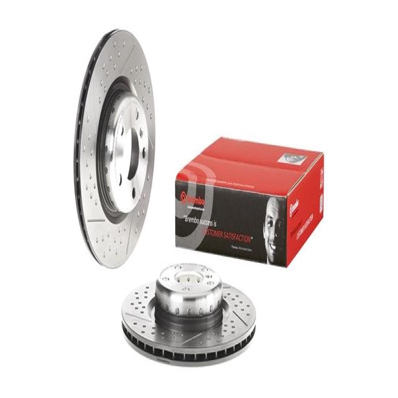 Brake Disc Rear (1 In Box) Bmw 1 F20 3 F30 4 F32 (M Sport) Vented Dimpled (Brembo 09C40013)