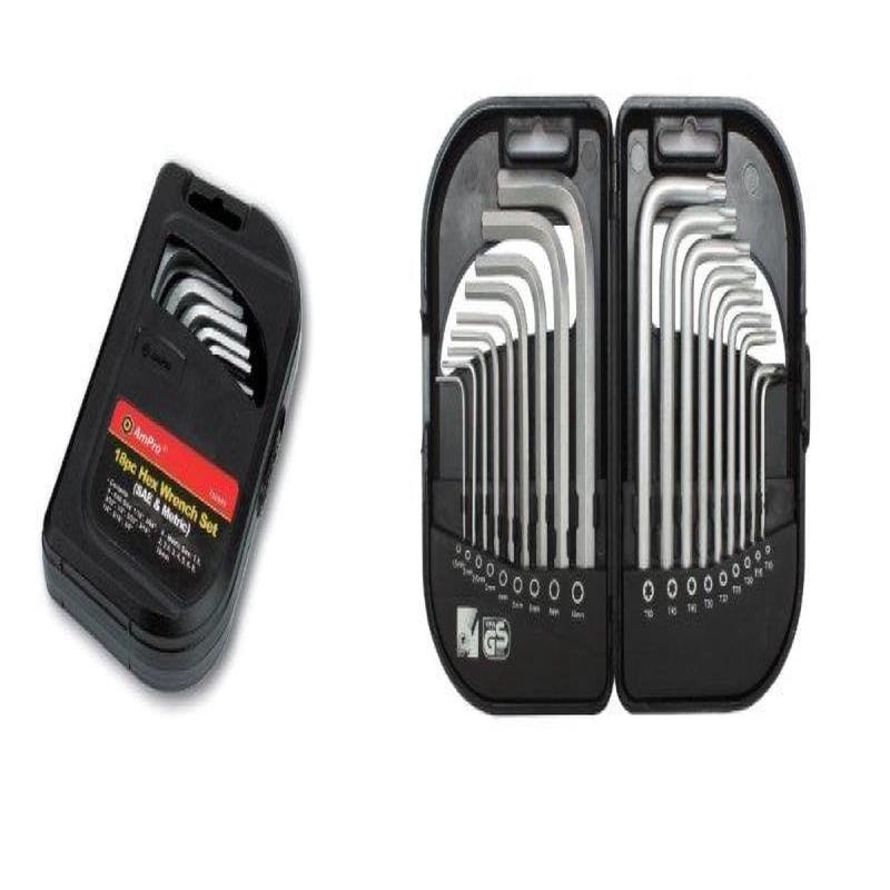 18Pc Hex And Star Wrench Set AMPRO T22947