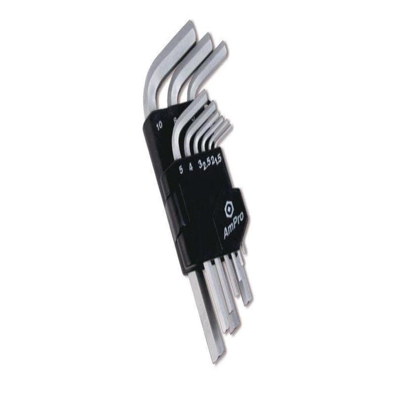9Pc Hex Key Wrench Set (1.5-10Mm) AMPRO T22926