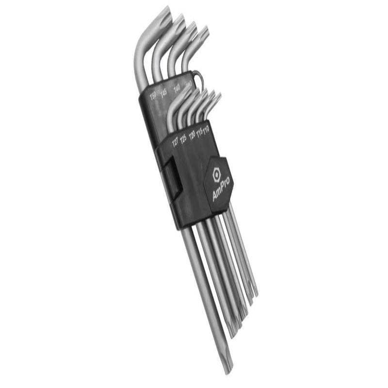 9Pc Long Star Key Wrench Set (T10-T50) AMPRO T22934
