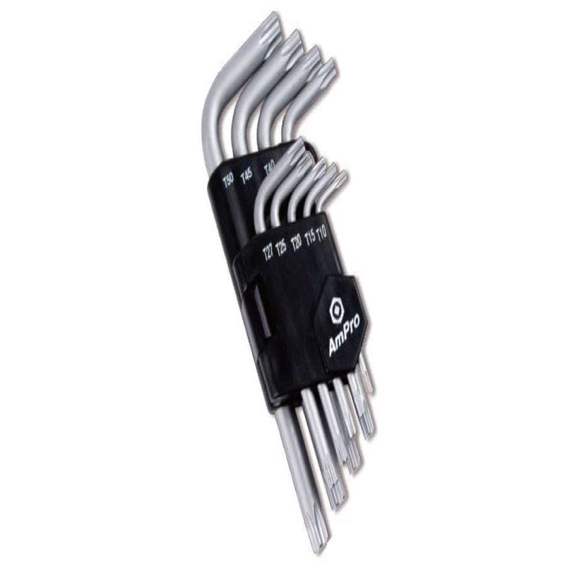 9Pc Star Key Wrench Set (T10-T50) AMPRO T22924