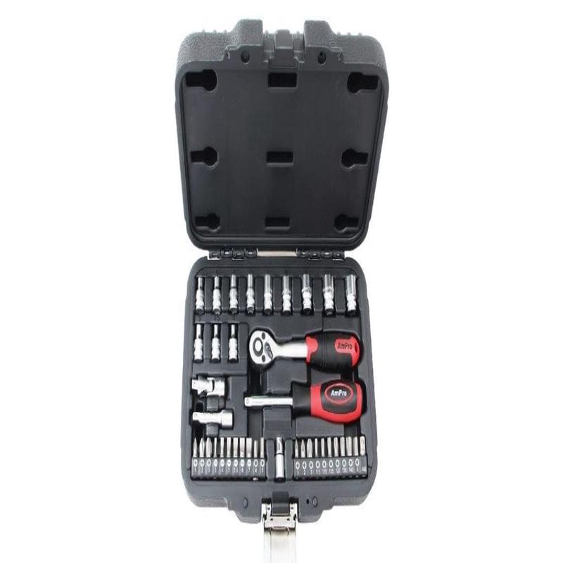 39Pc 1/4 Drive Bolt-Fit Socket Set (Metric) AMPRO T52703