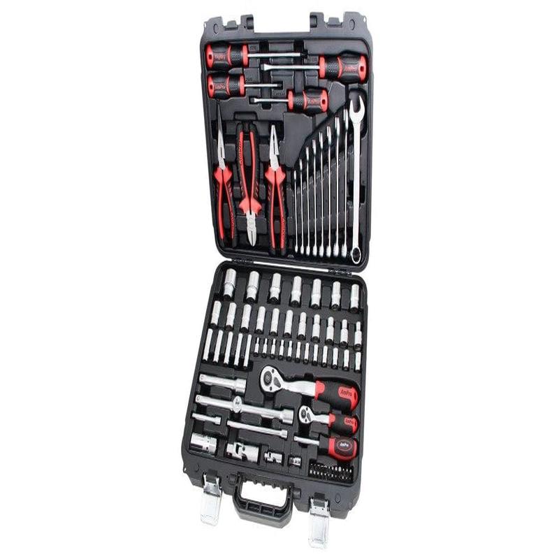 87Pc 1/4&1/2 Drive Bolt-Fit Socket & Tool Set AMPRO T52781